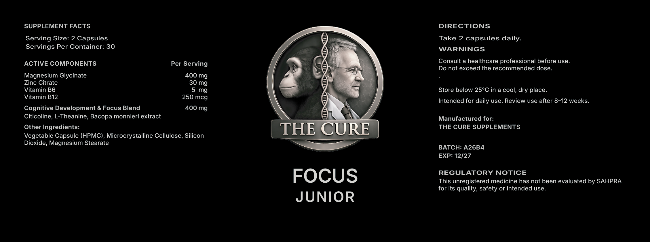 The Cure Focus Junior label asset